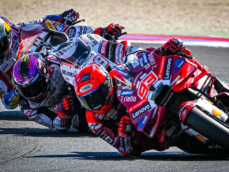 Marc Márquez tras su victoria en el Gran Premio de San Marino