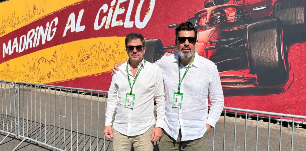 Representantes del Gobierno de la Ciudad de Buenos Aires junto a integrantes del Grupo OSD en el circuito de Madrid.