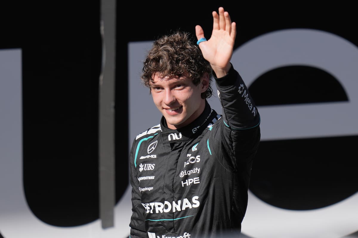 El italiano Andrea Kimi Antonelli, líder del campeonato de pilotos de la Fórmula 1 2026.