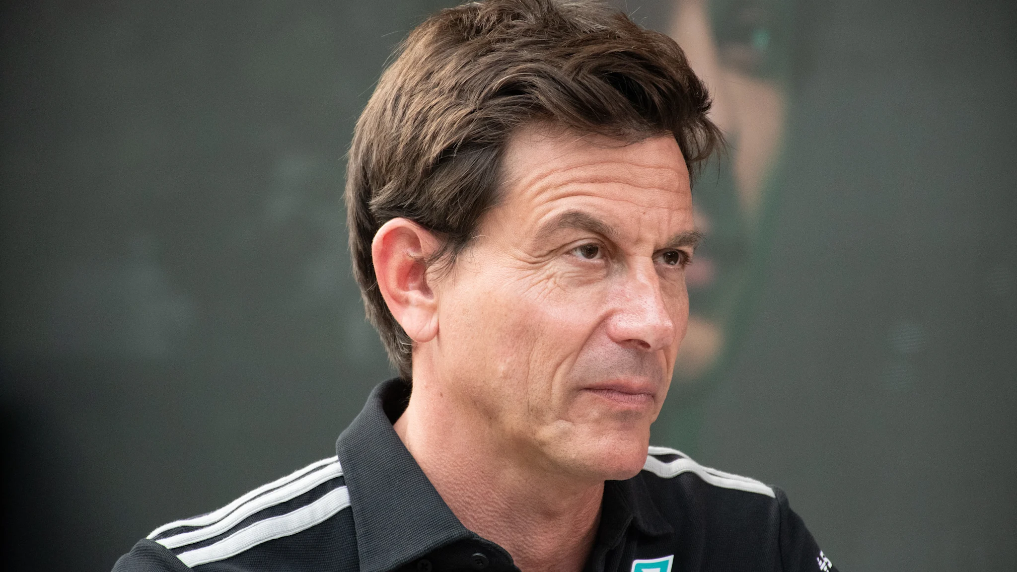 Toto Wolff, jefe del equipo Mercedes, durante el fin de semana de competencia.