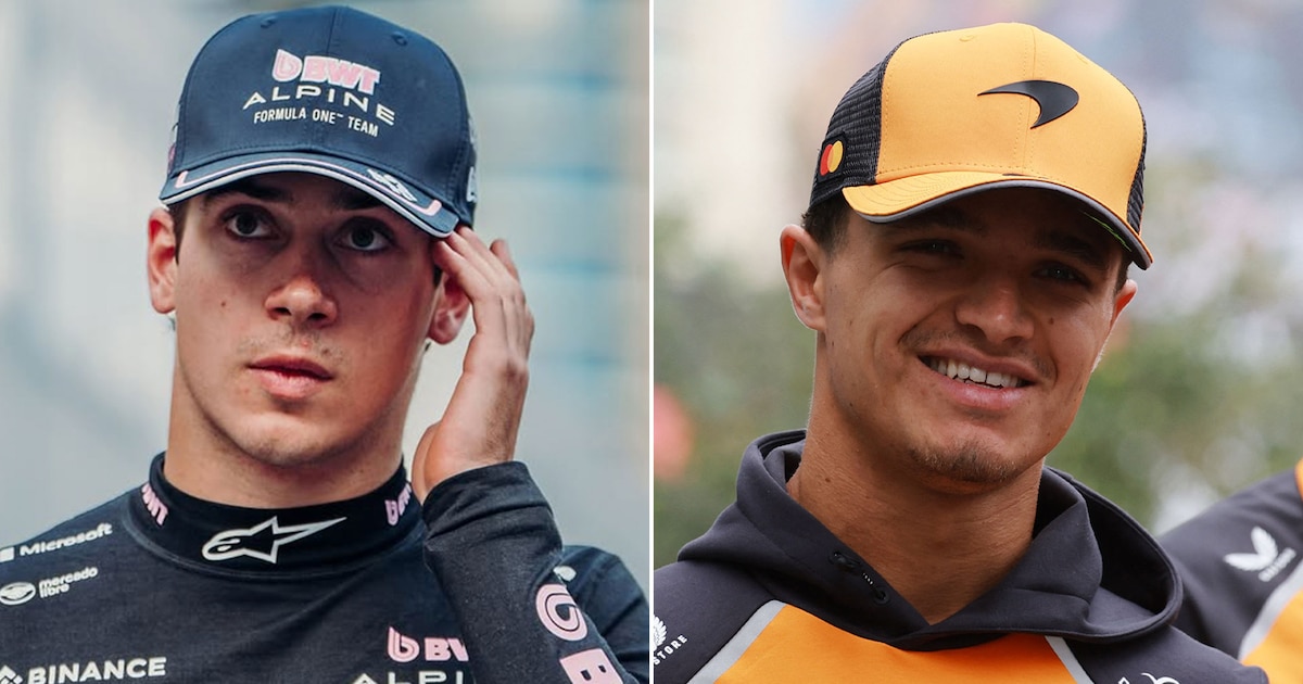 Lando Norris y Franco Colapinto en el paddock de la Fórmula 1.