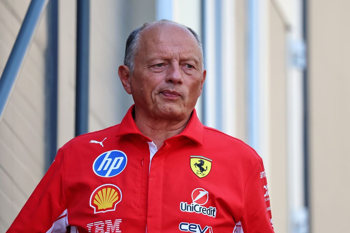 Frédéric Vasseur, director de la Scuderia Ferrari, en el paddock de la Fórmula 1.