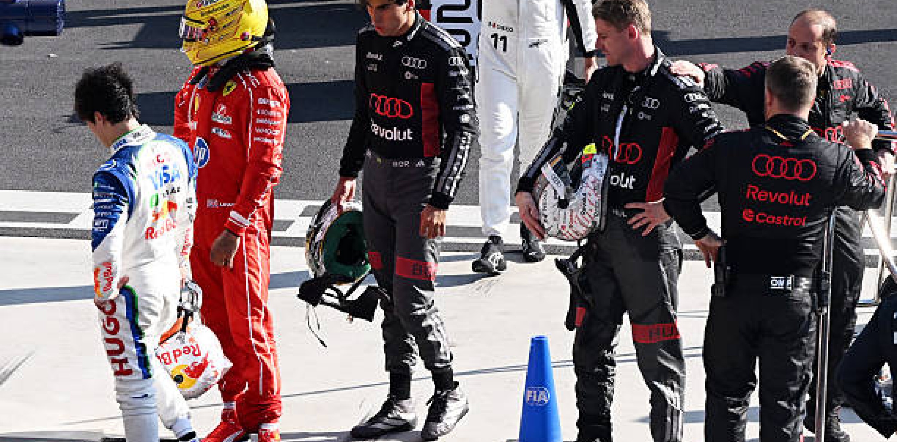 Protagonistas de la Fórmula 1 en el circuito