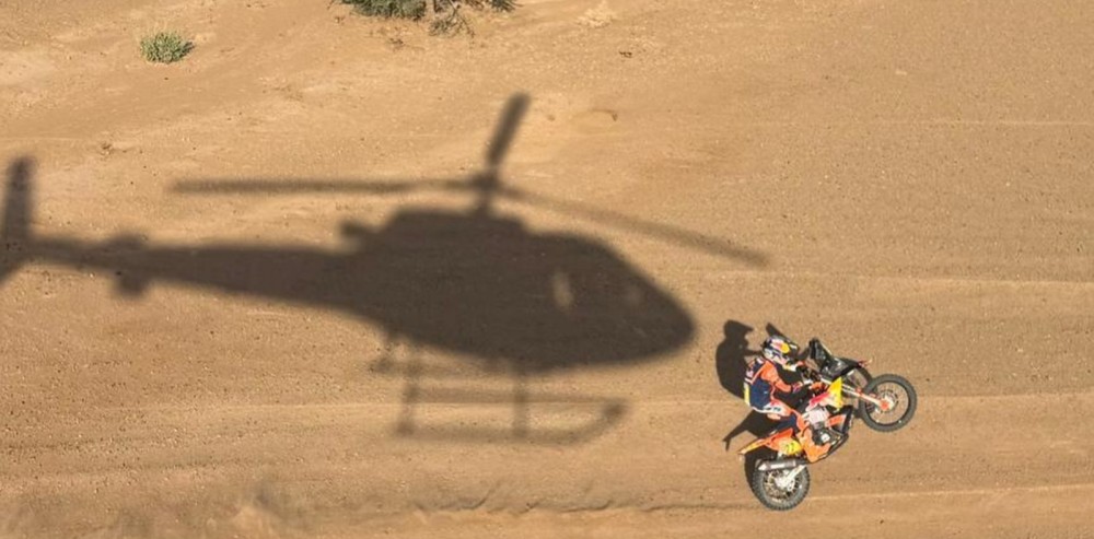 Luciano Benavides compitiendo en el Rally de Marruecos