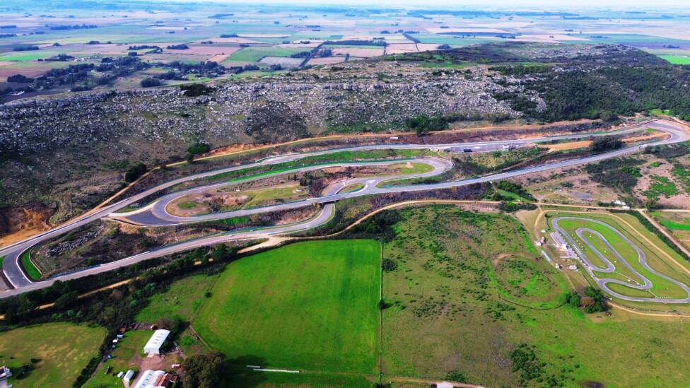 Vista aérea del autódromo Juan Manuel Fangio de Balcarce